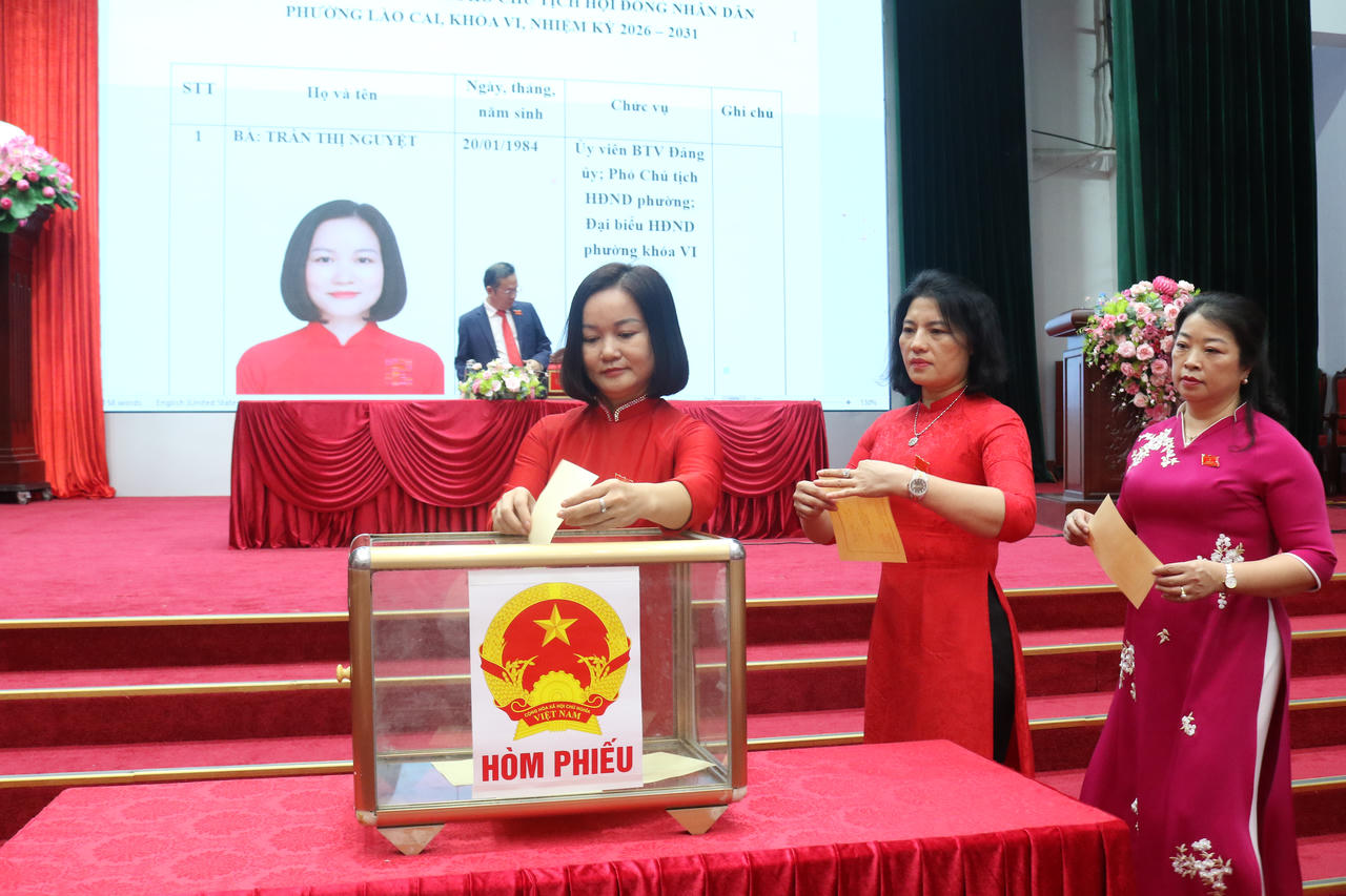 Phường Lào Cai kiện toàn các chức danh lãnh đạo nhiệm kỳ 2026 - 2031