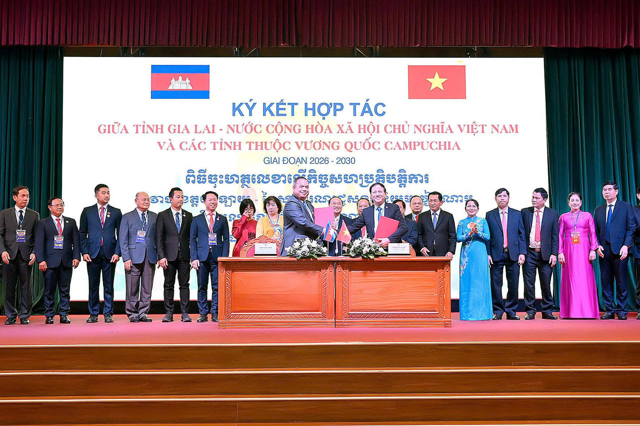 UBND tỉnh Gia Lai ký kết bản ghi nhớ hợp tác giai đoạn 2026 - 2030 với các tỉnh bạn.