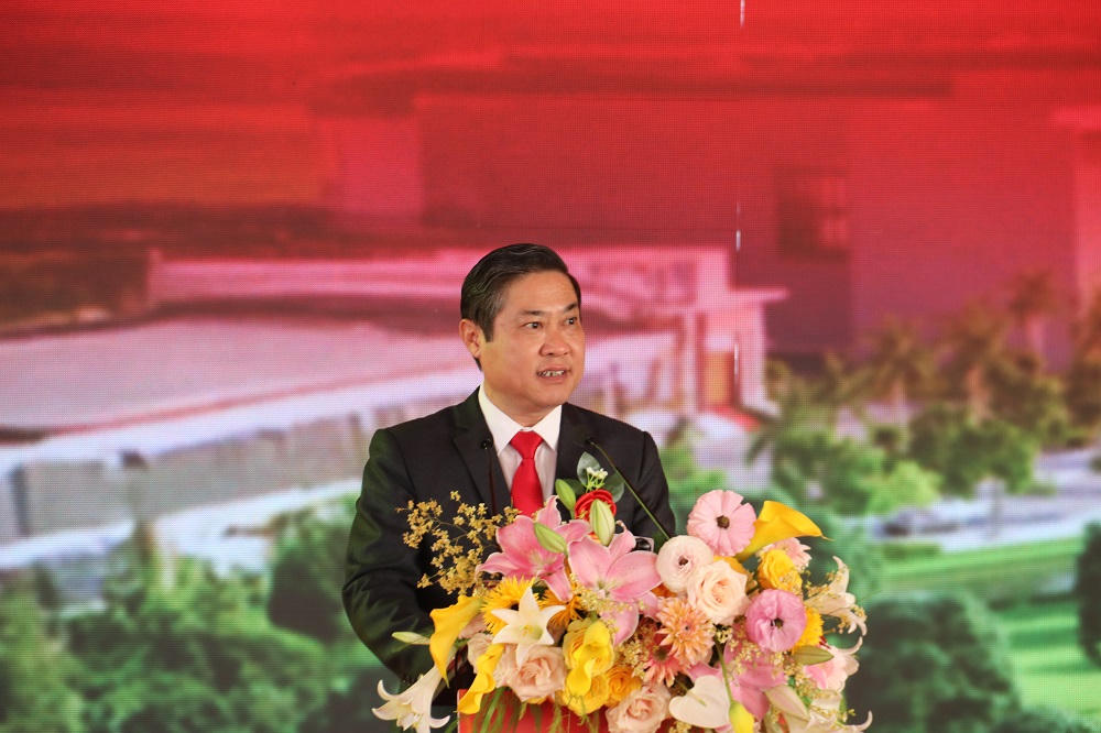 Phó Chủ tịch UBND TP Đà Nẵng Phan Thái Bình phát biểu tại lễ khởi công.