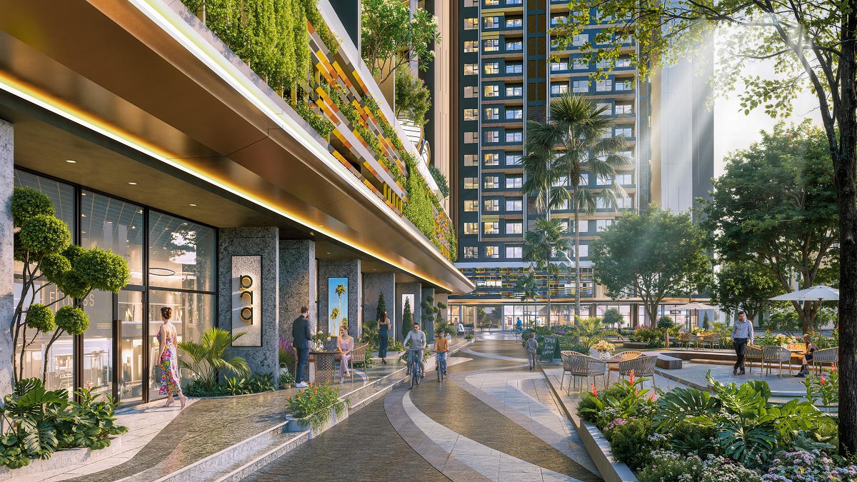 Không gian sống hiện đại, tích hợp hệ tiện ích đa dạng tại dự án.