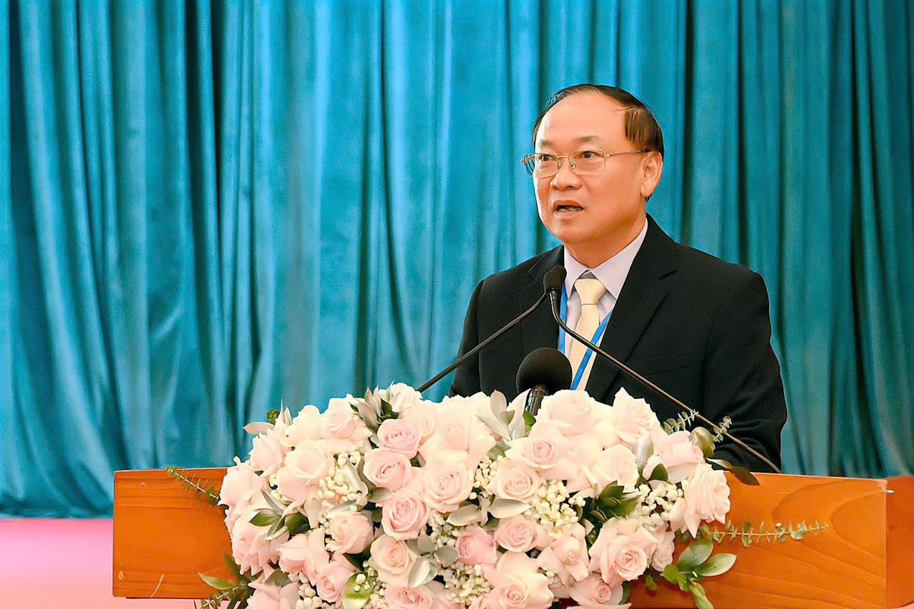 Bí thư Tỉnh ủy Gia Lai Thái Đại Ngọc phát biểu chỉ đạo tại hội nghị.