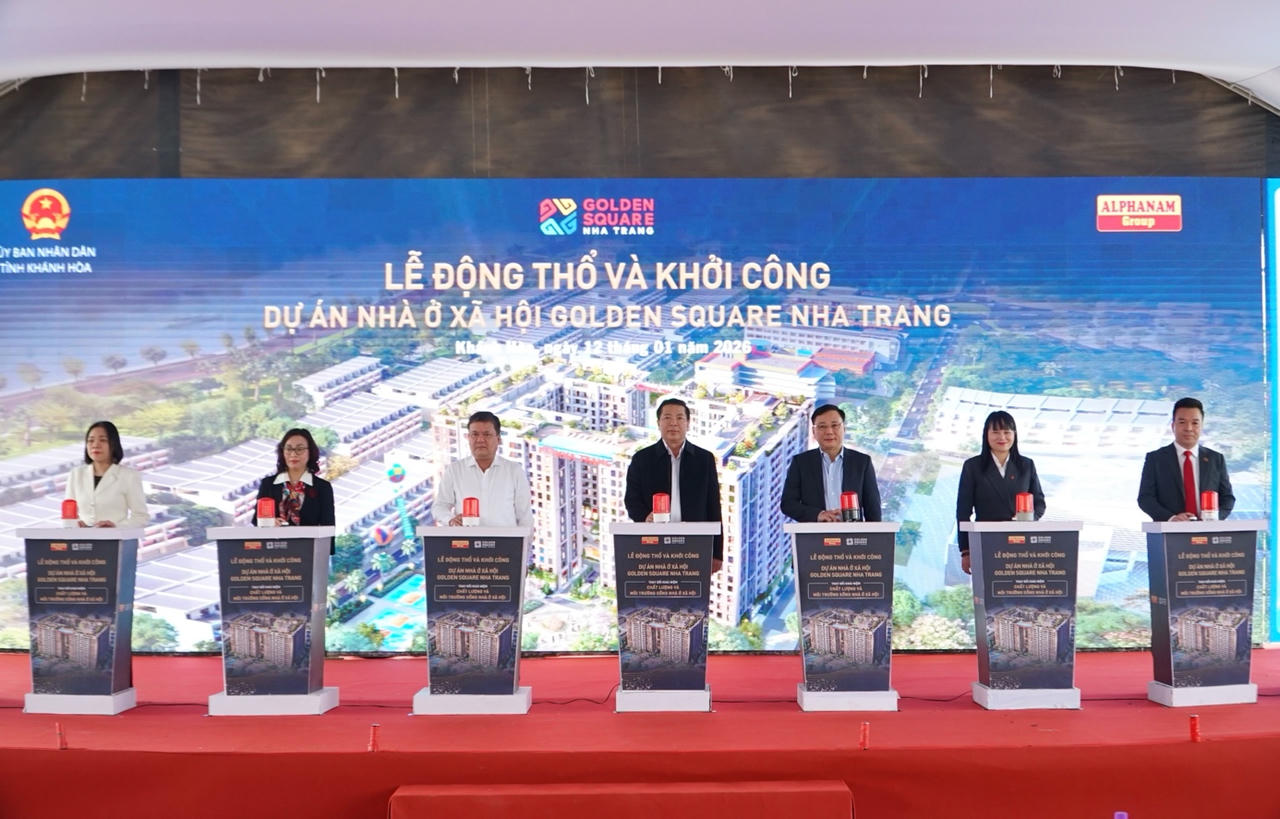 Khởi công Dự án Nhà ở xã hội Golden Square Nha Trang 