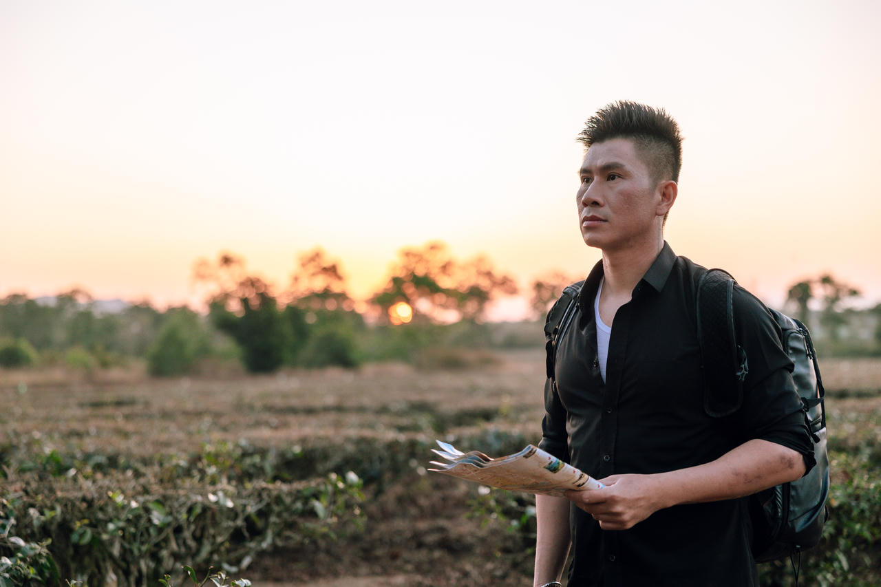 Nhạc sĩ Lưu Minh Quang Ngọc trong MV Gió đại ngàn thổi qua miền đất võ.