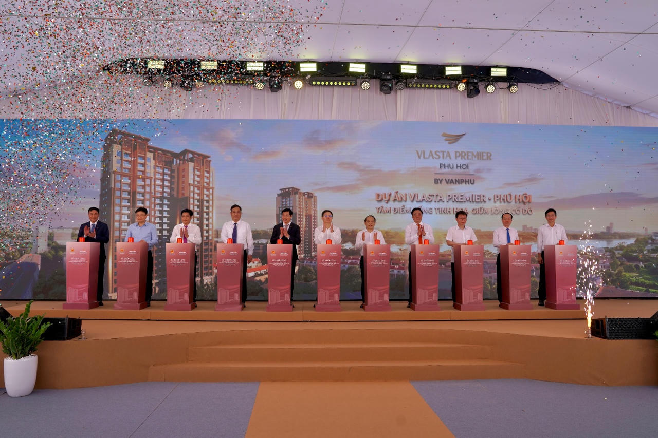 Văn Phú khởi công dự án Vlasta Premier - Phú Hội: Kiến tạo chuẩn sống tinh hoa tại ‘giao lộ di sản - hiện đại’ trung tâm phố đi bộ Huế