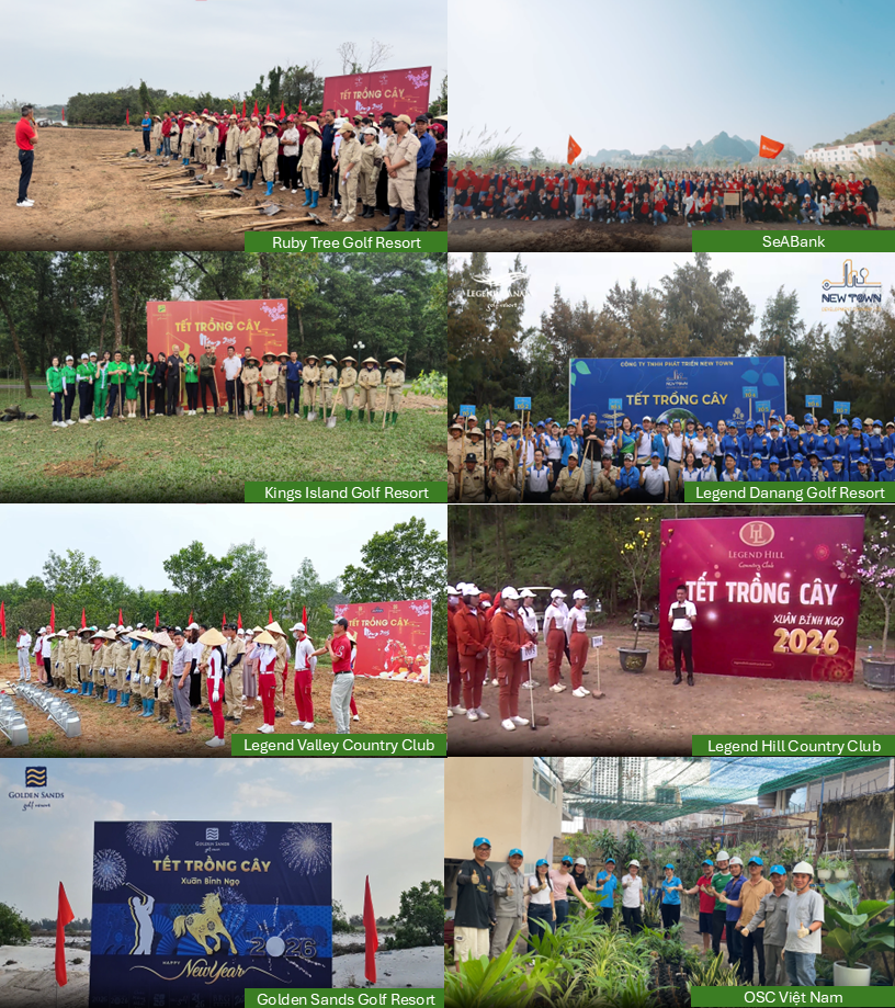 Không khí ra quân rộn ràng tại các Công ty Thành viên Tập đoàn BRG trong dịp Tết Trồng cây Xuân Bính Ngọ 2026.