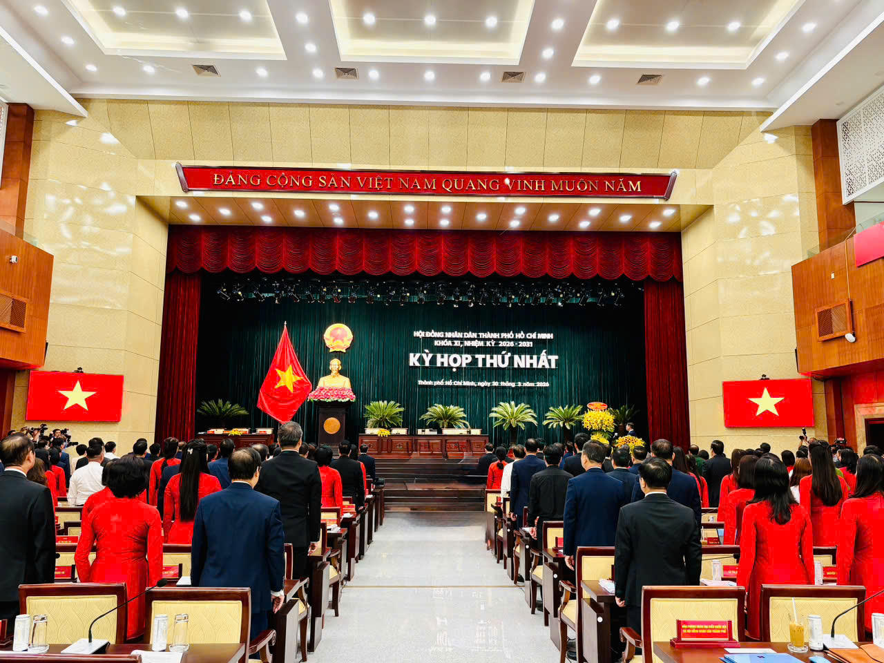 Sáng 30/3, HĐND TP Hồ Chí Minh khóa XI, nhiệm kỳ 2026 - 2031 đã khai mạc kỳ họp thứ nhất.