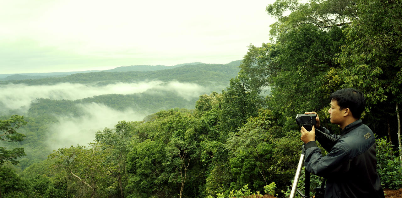 Du khách có thể ngắm nhìn toàn cảnh Vườn quốc gia Bù Gia Mập từ trên cao.