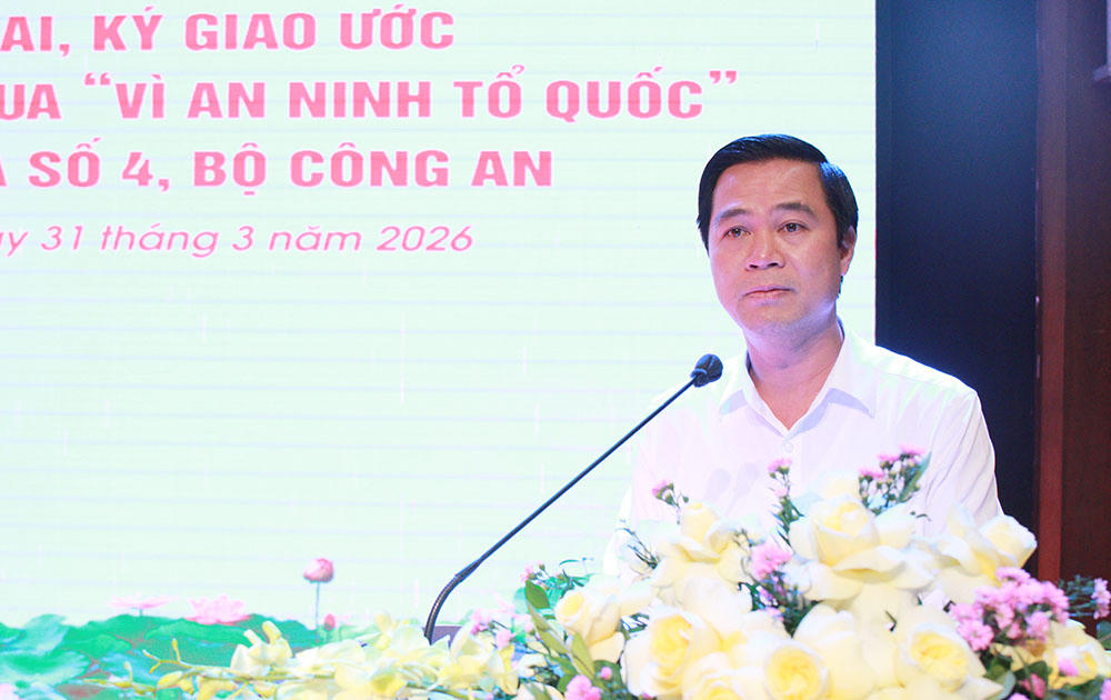 Ông&nbsp;Lê Xuân Lợi, Phó Chủ tịch UBND tỉnh phát biểu tại hội nghị.