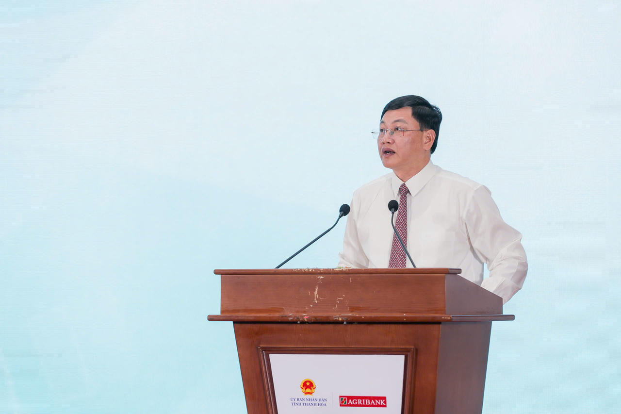 Đồng chí Mai Xuân Liêm - Ủy viên Ban Thường vụ Tỉnh ủy, Phó Chủ tịch thường trực UBND tỉnh Thanh Hóa phát biểu.