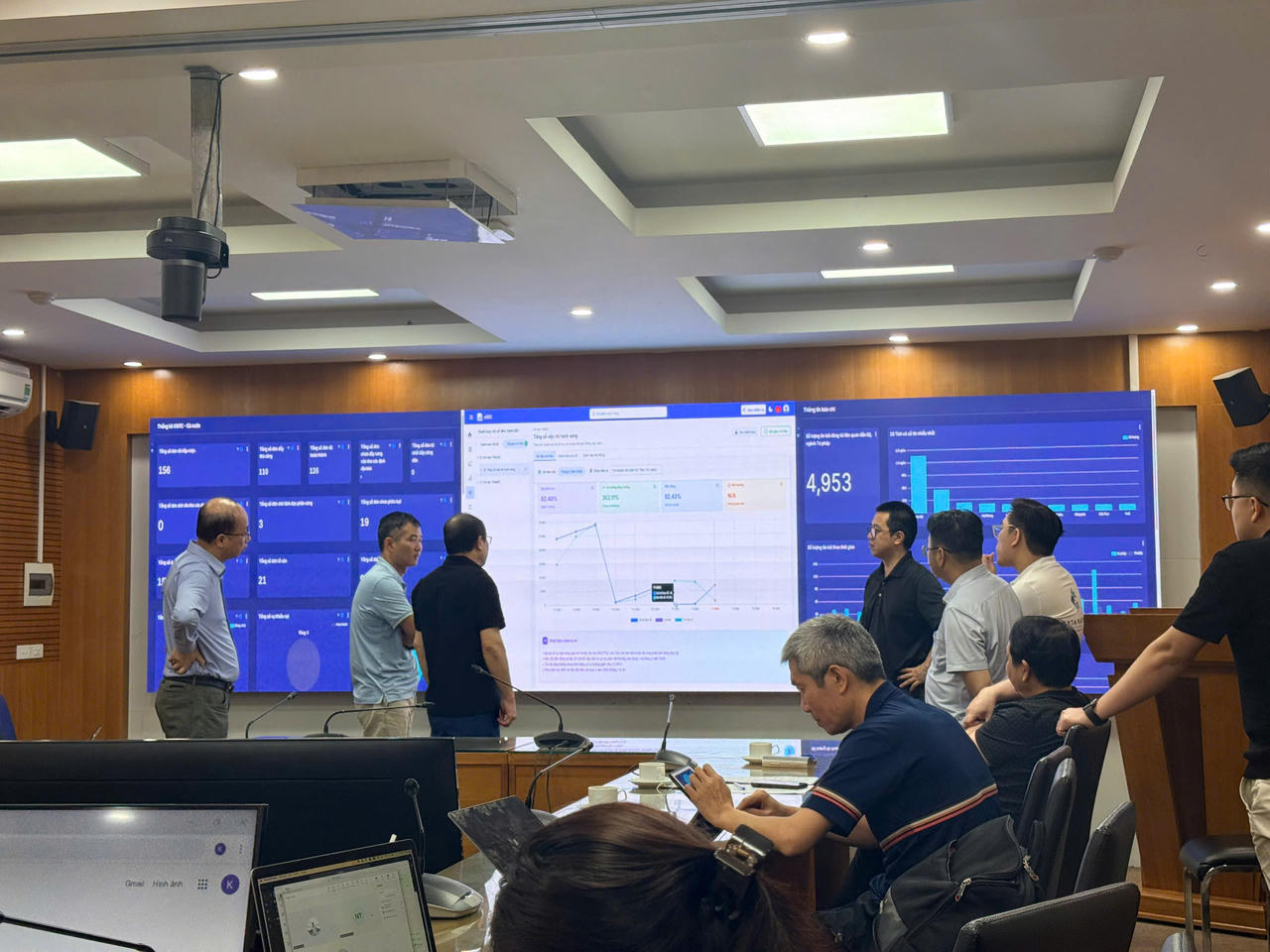 Họp triển khai công tác chuẩn bị Lễ Khánh thành trung tâm IOC và Khai trương Nền tảng số THADS