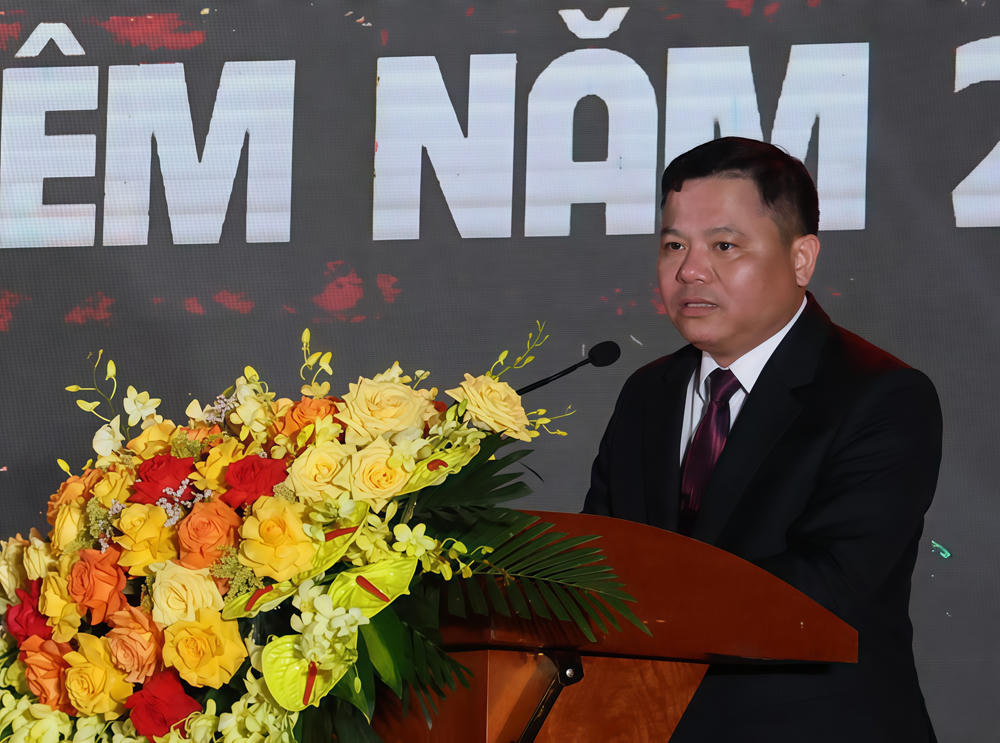 Ông&nbsp;Dương Văn Đức, Phó Bí thư Đảng ủy, Chủ tịch UBND phường Tân An phát biểu khai mạc.