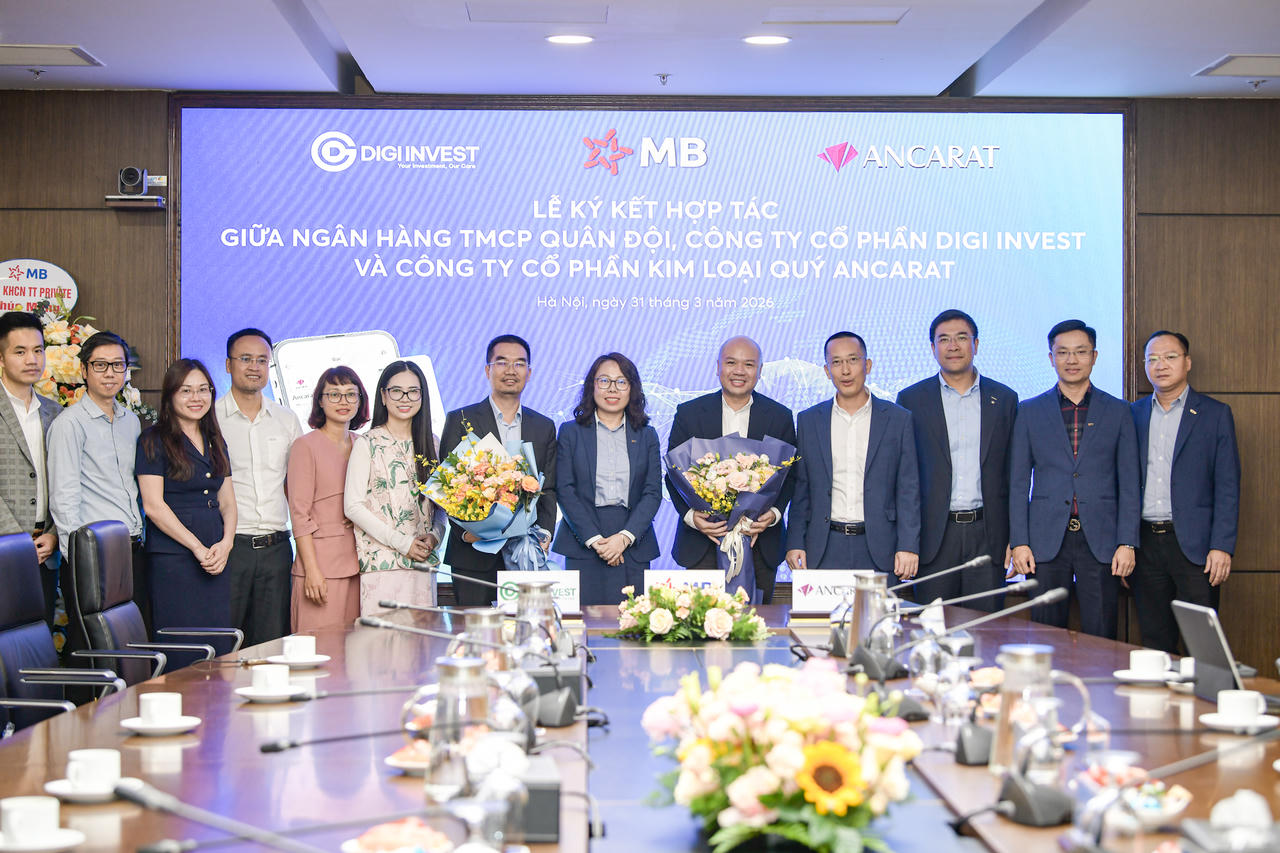 MB Bank, Digi Invest và Ancarat hợp tác triển khai kênh mua bạc trực tuyến trên nền tảng ngân hàng số