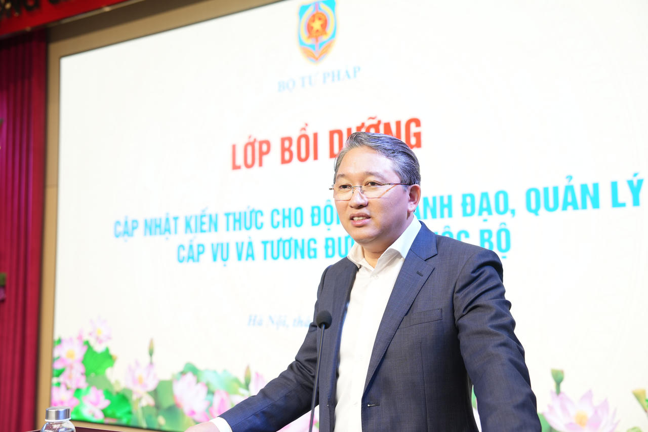 Bộ trưởng Bộ Tư pháp Nguyễn Hải Ninh. (Ảnh: PV)