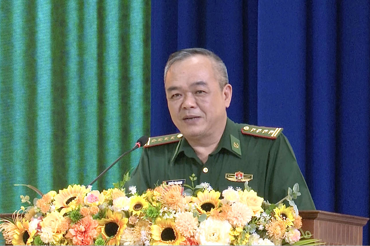 Đại tá Nguyễn Văn Khanh đánh giá cao công tác phối hợp chặt chẽ giữa Ban Tổ chức hội thi và Ban Chỉ huy BĐBP tỉnh An Giang.