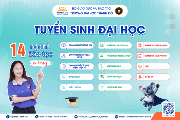 Trường Đại học Thành Đô tuyển sinh 14 ngành học xu hướng 