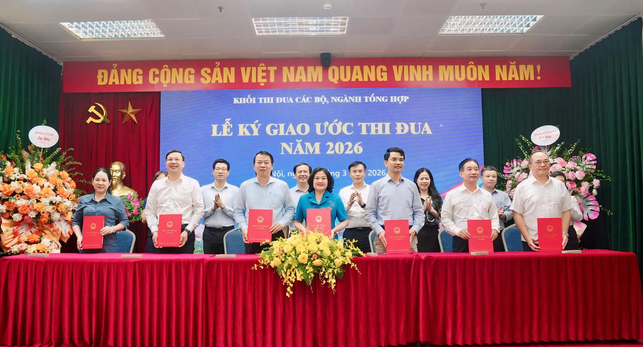 Khối thi đua các bộ, ngành tổng hợp ký giao ước thi đua năm 2026