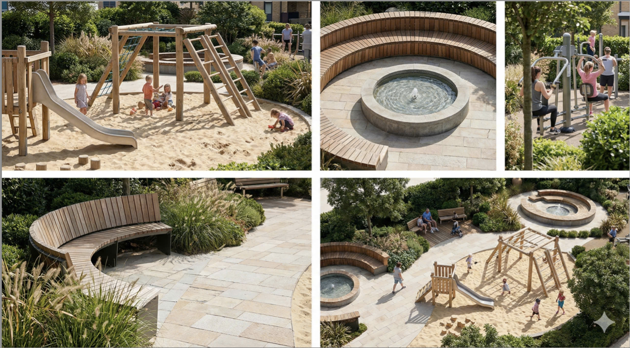 Phối cảnh Dự án Công viên "Đom đóm" .