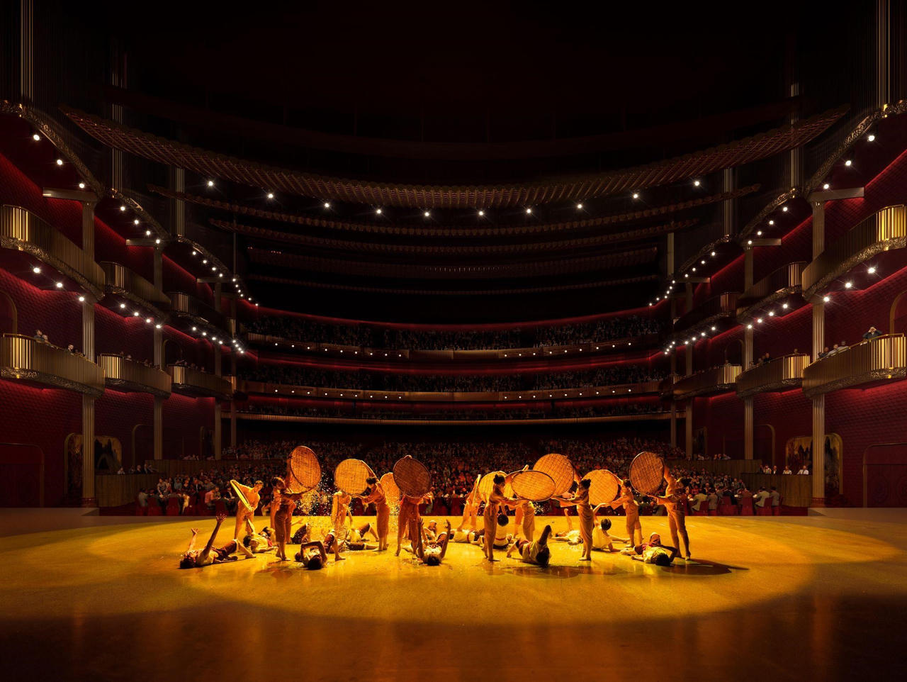 Nhà hát được thiết kế để đáp ứng các chương trình biểu diễn và sự kiện quy mô lớn.