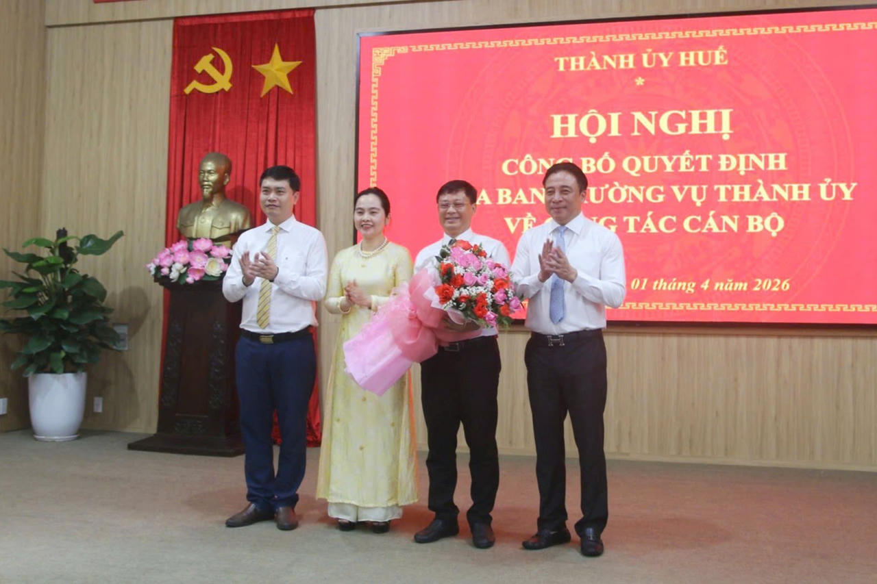 Huế điều động Phó Chủ tịch Thường trực UBND thành phố làm Bí thư phường