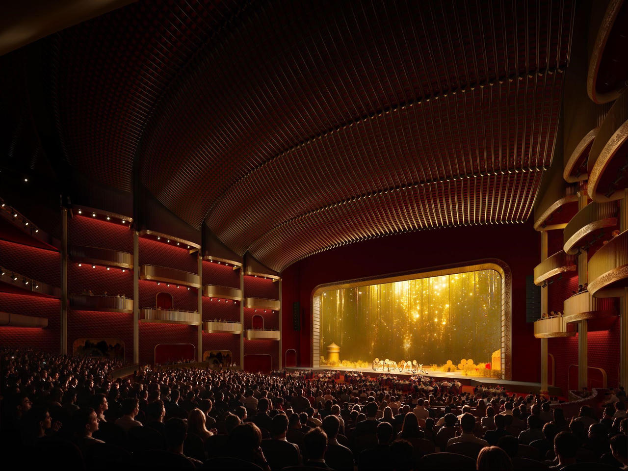 Khán phòng của công trình mang tên Lạc Long Quân.