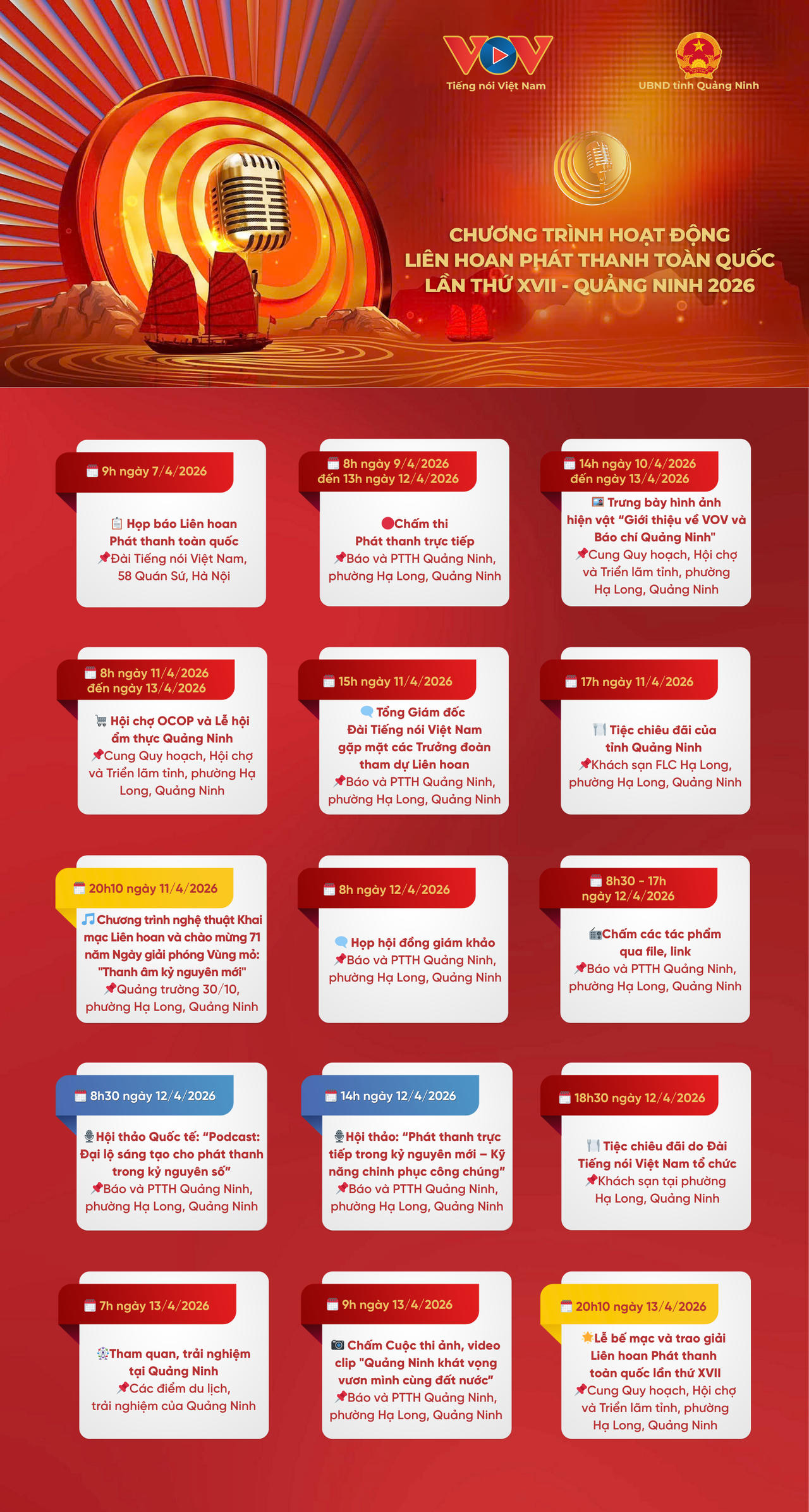 Liên hoan Phát thanh toàn quốc được tổ chức định kỳ hai năm một lần.