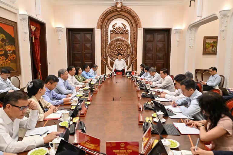 Toàn cảnh buổi làm việc. Ảnh: nhandan.vn