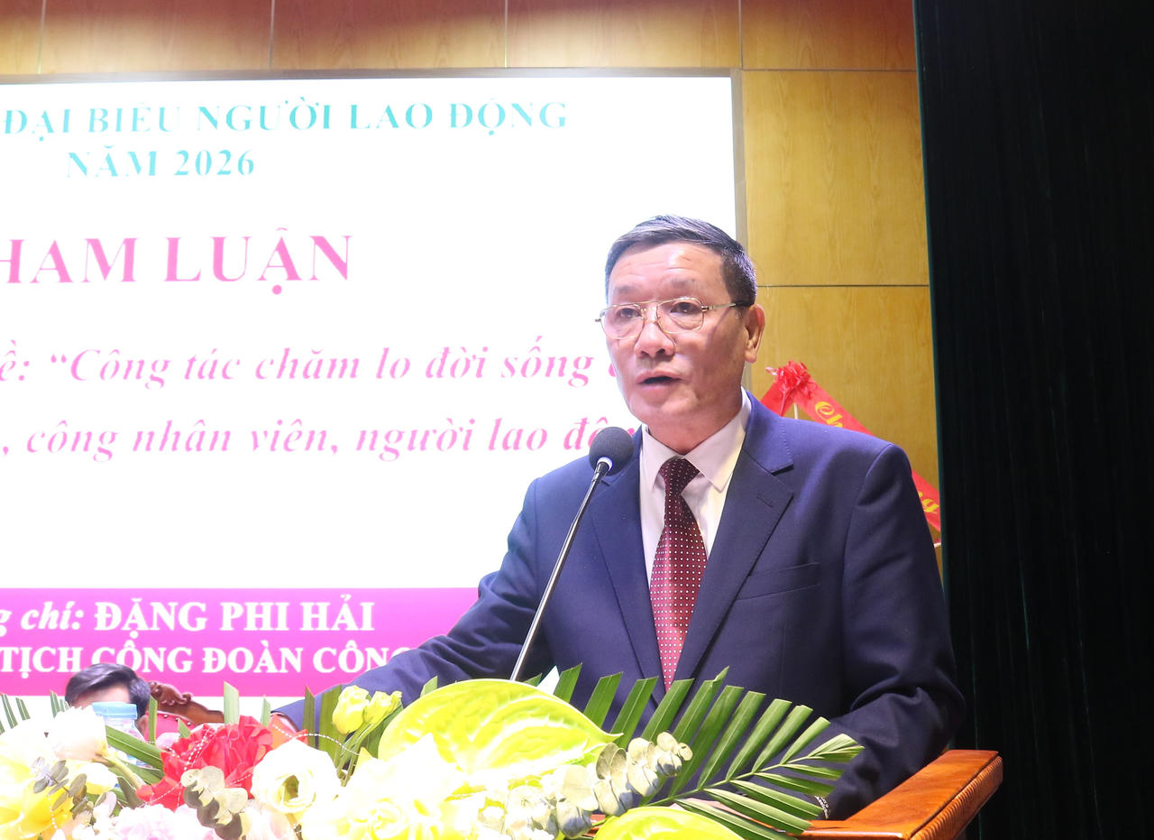 Các đại biểu tham luận tại hội nghị.