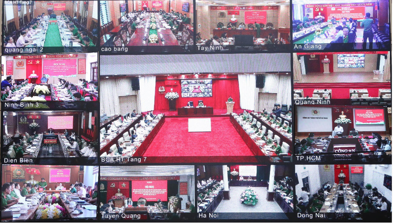 Các đại biểu dự hội nghị tại điểm cầu các địa phương.