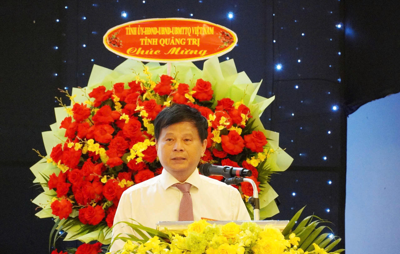 Phó Chủ tịch Hội Nhà báo Việt Nam Trần Trọng Dũng phát biểu tại Đại hội.