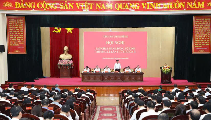 Hội nghị Ban Chấp hành Đảng bộ tỉnh Ninh Bình lần thứ 5 bàn nhiều nội dung quan trọng