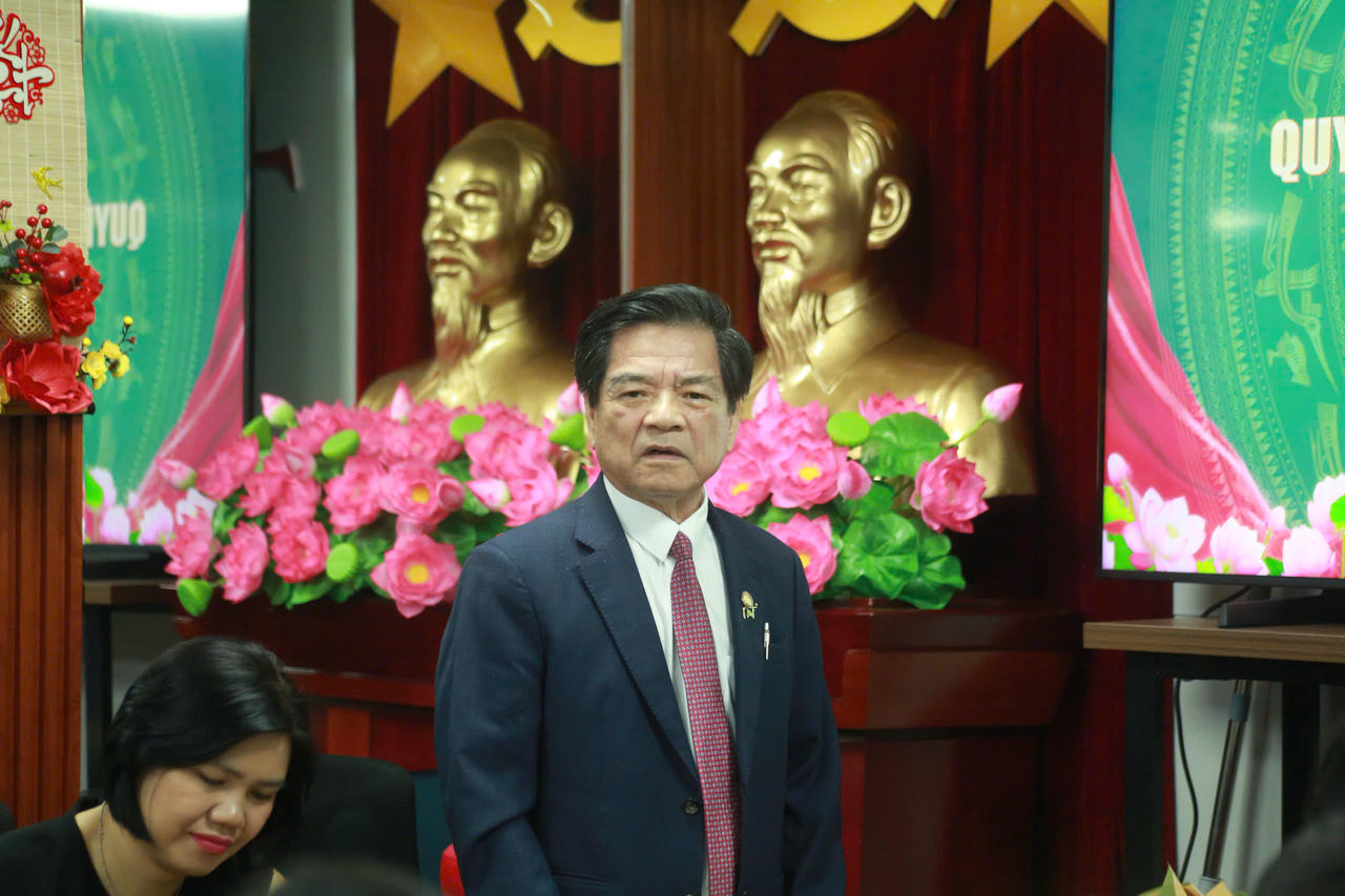 TS. Lê Ngọc Dũng – Chủ tịch Hội Mỹ nghệ Kim hoàn Đá quý Việt Nam phát biểu chỉ đạo tại lễ công bố.