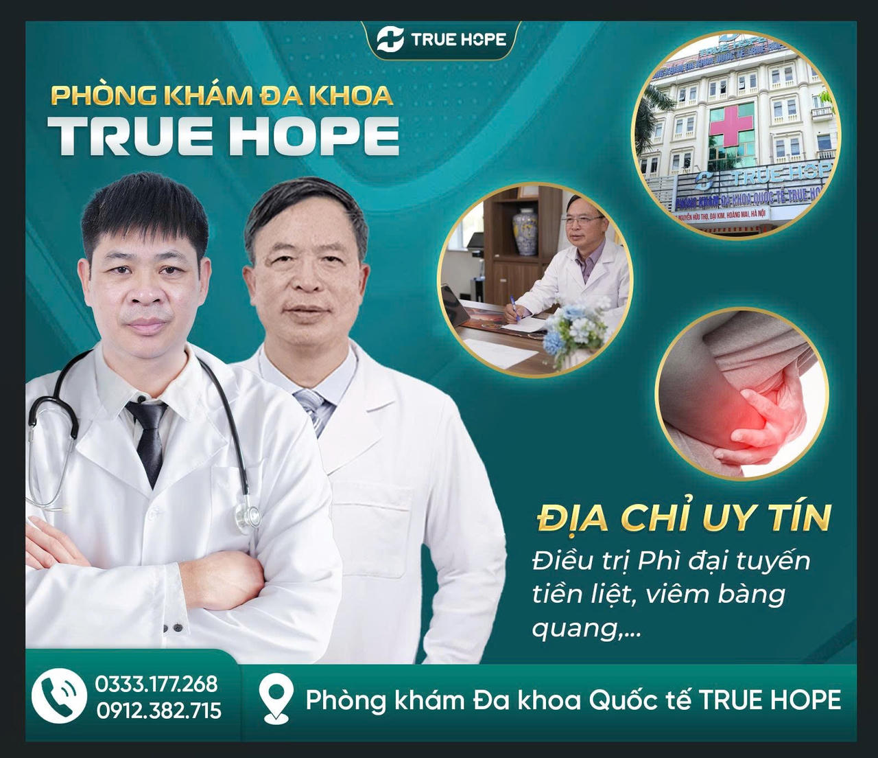 Phòng khám Đa khoa Quốc tế True Hope - địa chỉ y tế uy tín tại Hà Nội 