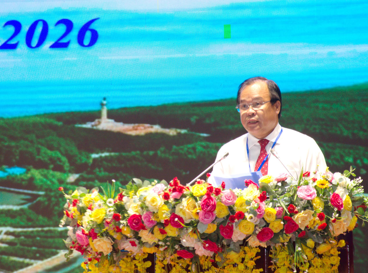 Ông Nguyễn Minh Luân - Phó Chủ tịch UBND tỉnh Cà Mau phát biểu khai mạc Hội thảo.