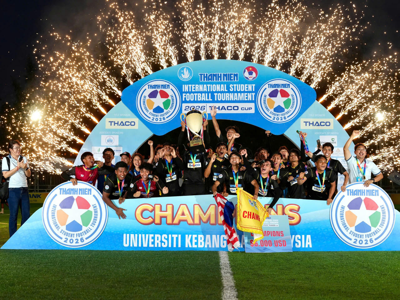 Đại học Quốc gia Malaysia đăng quang Giải bóng đá Thanh niên sinh viên quốc tế 2026