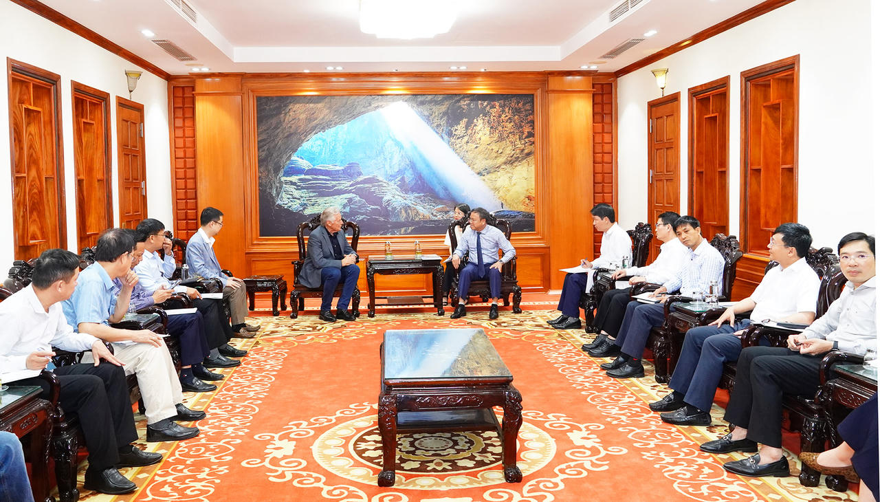 Quang cảnh buổi tiếp.