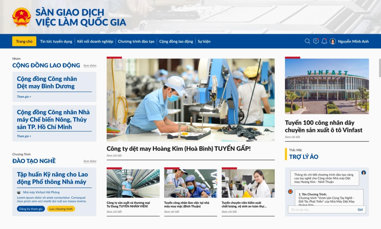 Sàn giao dịch việc làm quốc gia: Hạ tầng dữ liệu quốc gia cho thị trường lao động