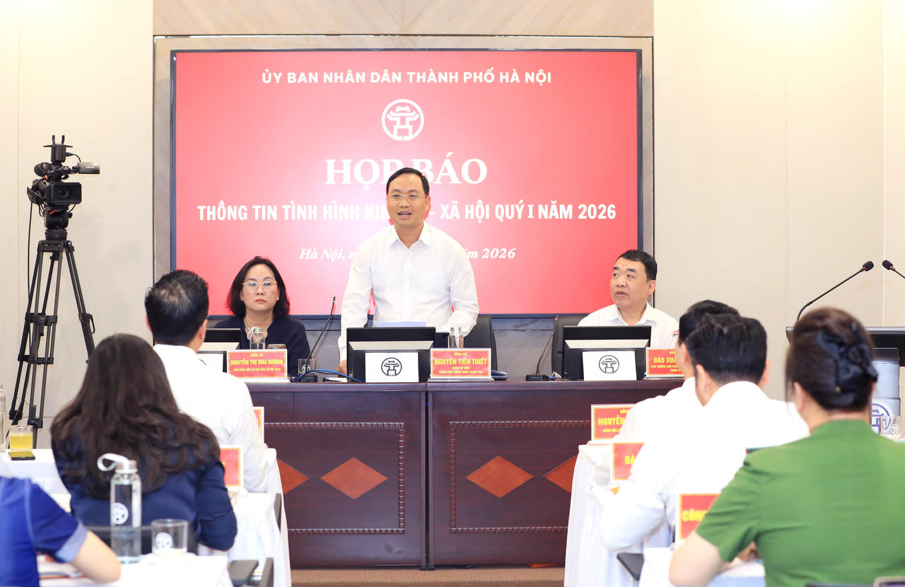 Hà Nội: GRDP Quý I/2026 tăng 7,87% so với cùng kỳ năm 2025