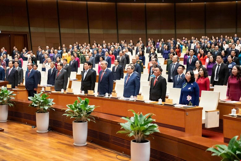 Các đại biểu tại phiên khai mạc Kỳ họp.