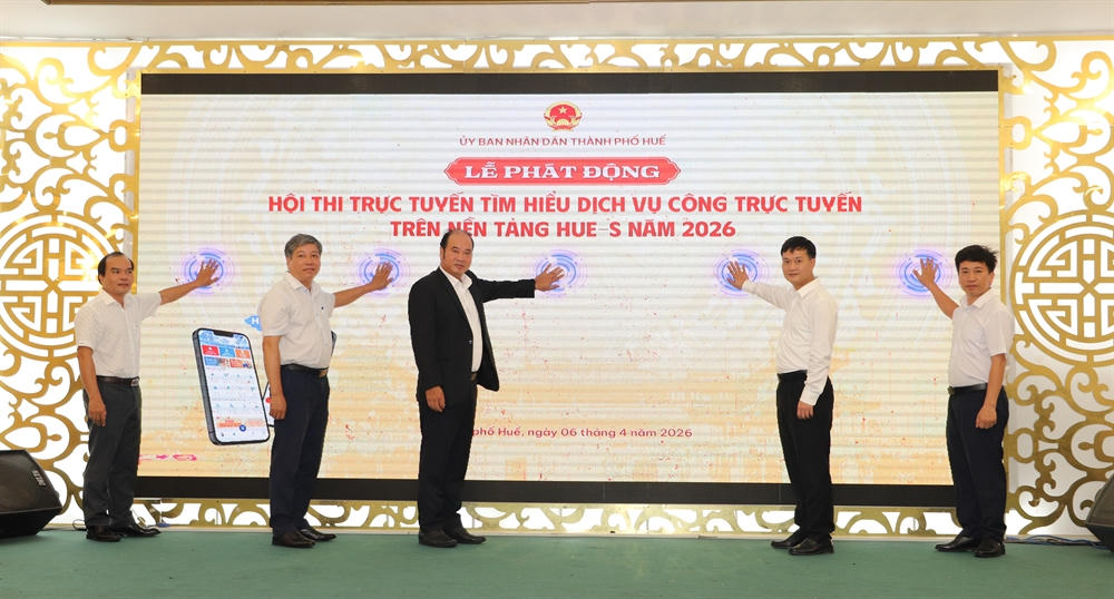 Huế phát động Hội thi trực tuyến tìm hiểu dịch vụ công trên nền tảng Hue-S 