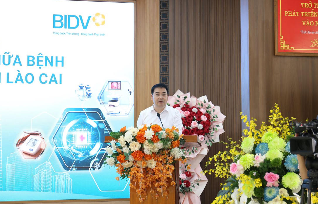 Ông&nbsp;Nguyễn Tuấn Anh - Phó Bí thư Tỉnh ủy, Chủ tịch UBND tỉnh Lào Cai phát biểu tại chương trình.