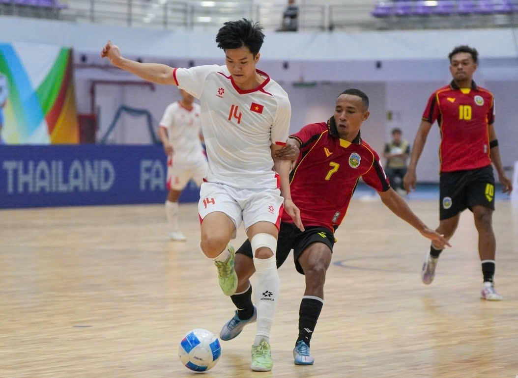 Futsal Việt Nam thắng đậm trước đối thủ được đánh giá yếu hơn&nbsp;