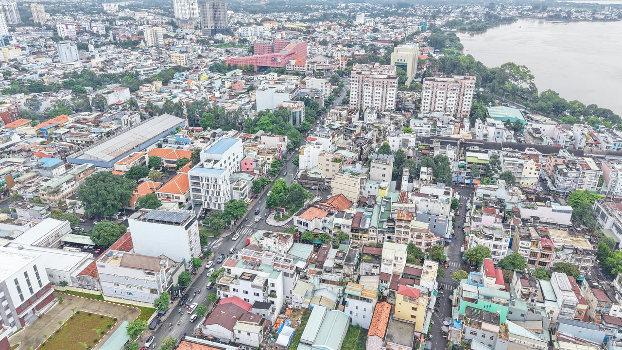 Một góc phường Trấn Biên nhìn từ trên cao.