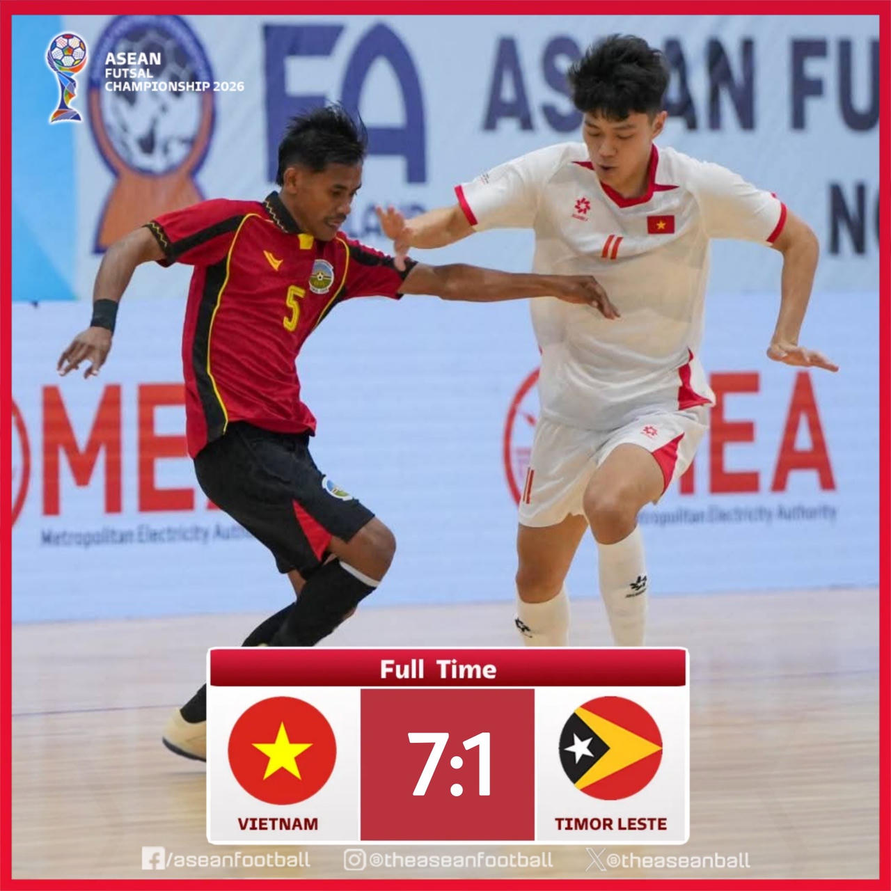 Futsal Việt Nam thắng đậm Timor-Leste