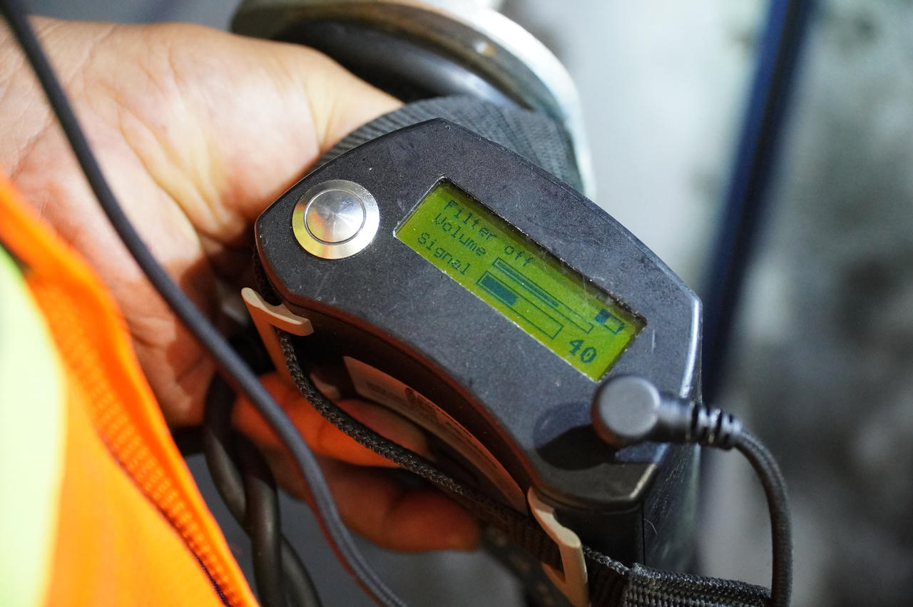 Thiết bị đo phát hiện ống nước rò rỉ, vỡ. Ảnh: Minh Đức