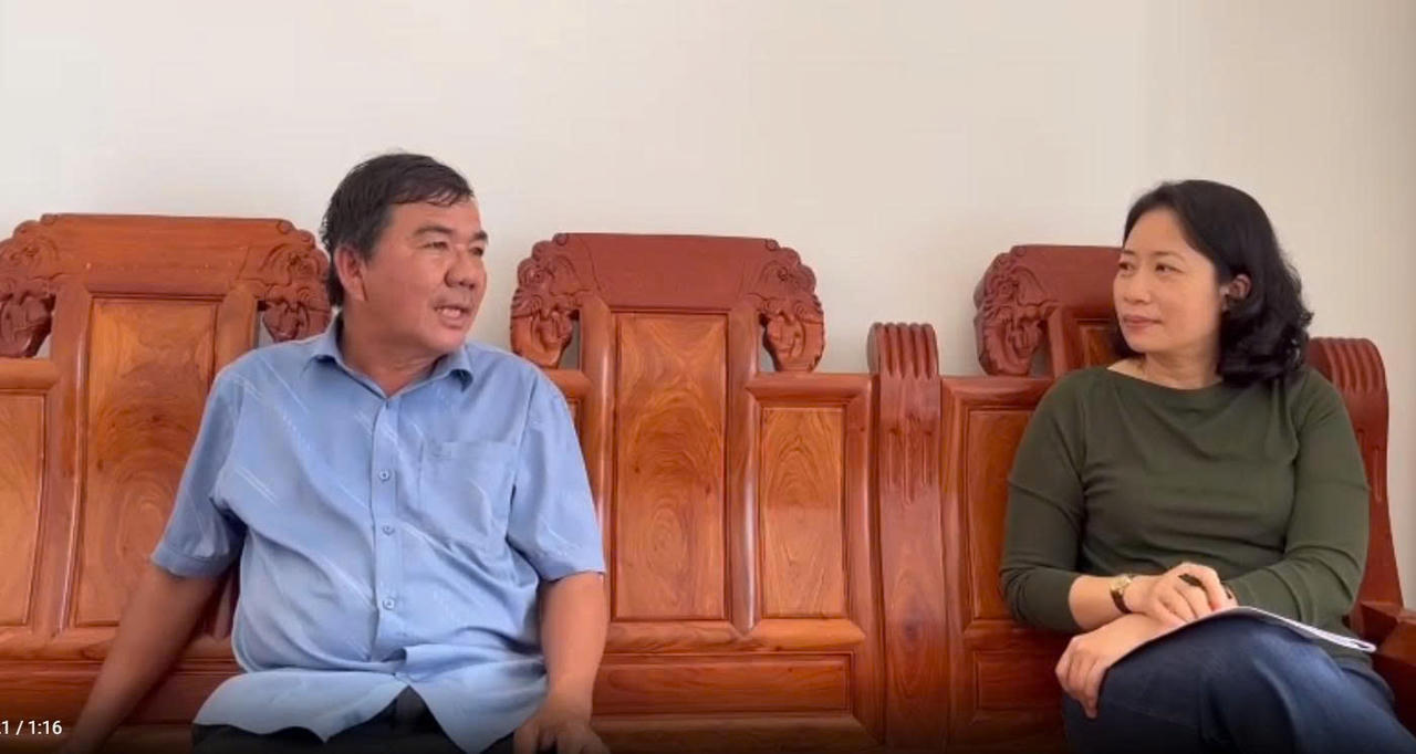 Ngư dân Nguyễn Văn Sáu chia sẻ về sự gắn bó, tin tưởng với lực lượng Đồn Biên phòng Bình Châu.