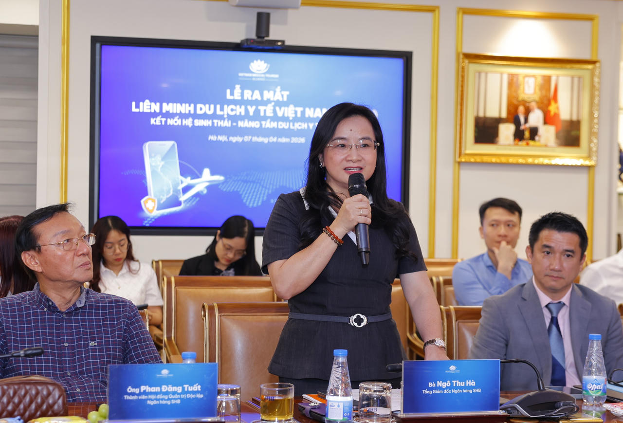Tổng Giám đốc SHB Ngô Thu Hà nhấn mạnh, việc SHB đồng hành cùng Liên minh không chỉ dừng lại ở cung cấp các giải pháp tài chính, mà còn hướng tới kiến tạo một hệ sinh thái du lịch y tế hiện đại, thông minh và bền vững