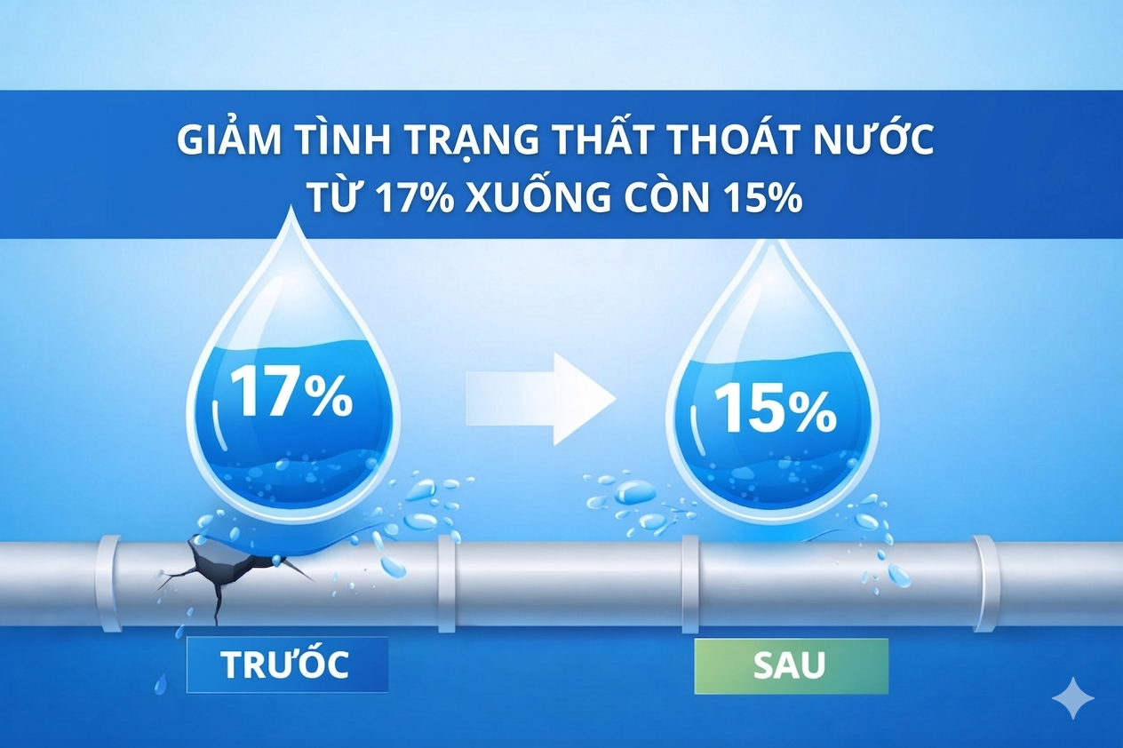 Bewaco đặt mục tiêu kéo giảm tỷ lệ thất thoát nước từ 17% xuống 15%