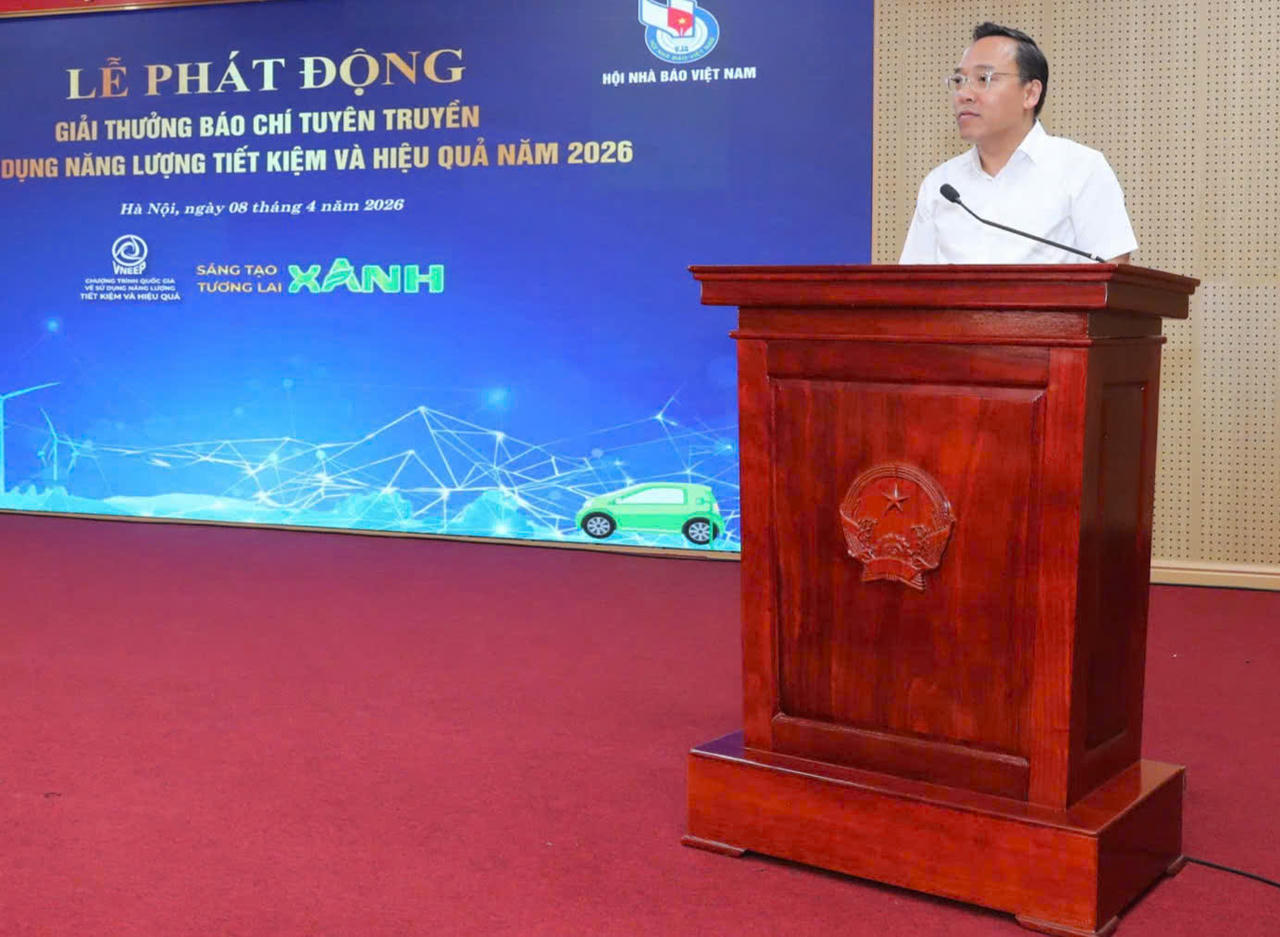 Thứ trưởng Bộ Công Thương Nguyễn Hoàng Long phát biểu tại lễ phát động