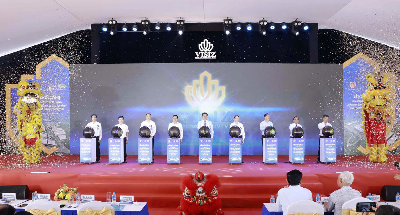 
Phú Thọ khởi công Khu công nghiệp Phúc Yên gần 2.000 tỷ đồng