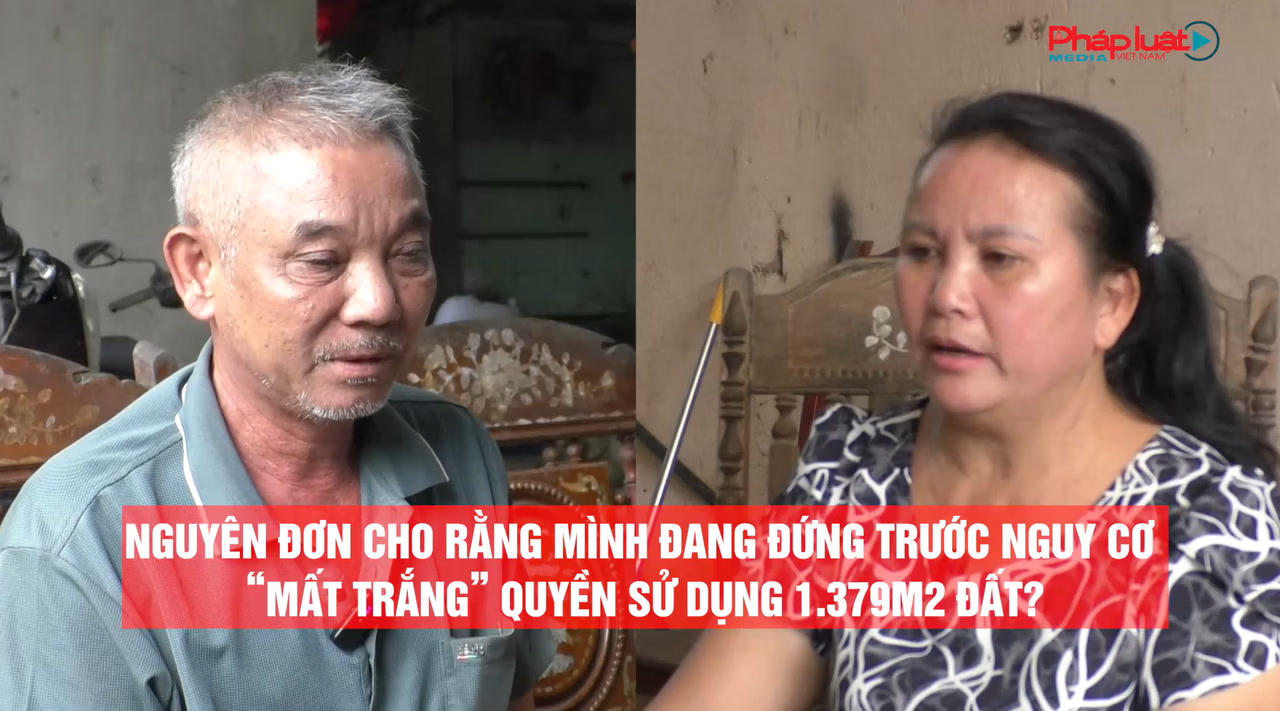 Bà Đỗ Thị Hạt (bên trái) và ông Đỗ Văn Chinh là nguyên đơn trong vụ án.